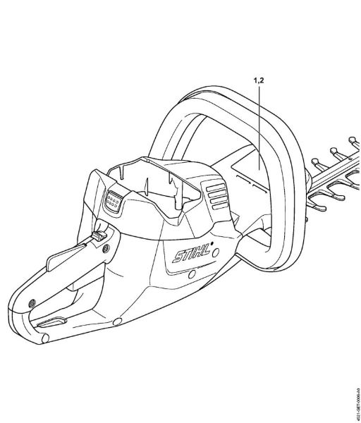 Cortasetos con acumulador (HSA) HSA 56 Níºmero de máquinaÂ  de la marca Stihl